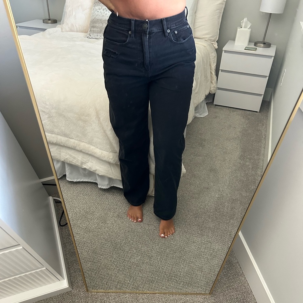 Black American Eagle Highest Rise Jeans